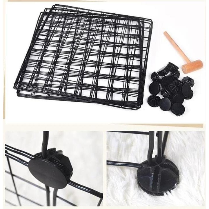 Multica Kandang Kucing Kelinci Anjing Large Atap Rumah Model C