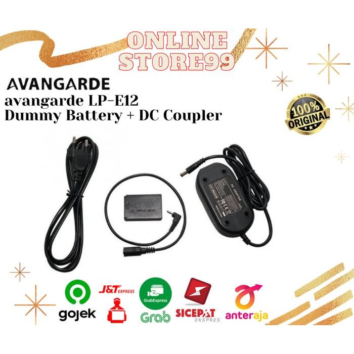 Terbagus Avangarde Lp-E12 Dummy Battery Dc Coupler Terlariss 