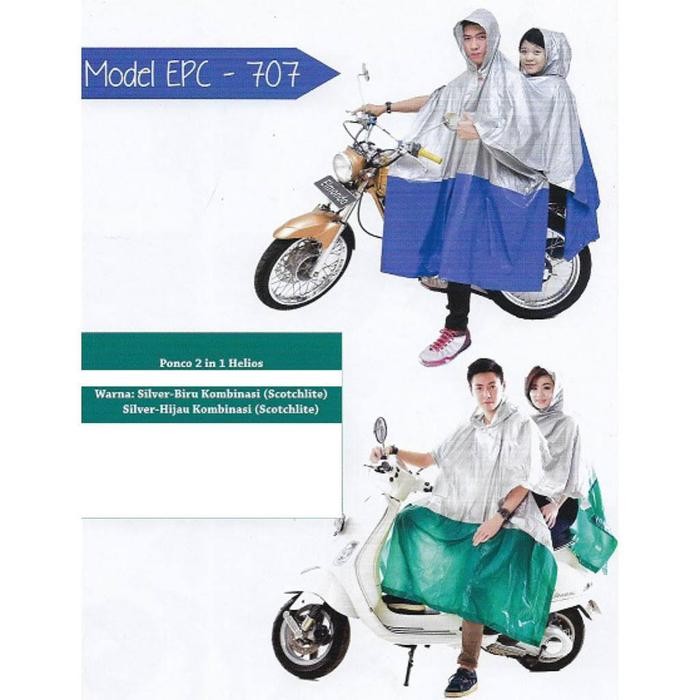 Jas Hujan Ponco 2 Kepala Jas Hujan Ponco 2 Lengan Jas Hujan Elmondo