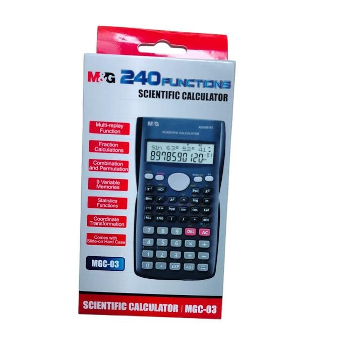 

PROMO! M&G Scientific Kalkulator / MGC-03 / 240 Functions