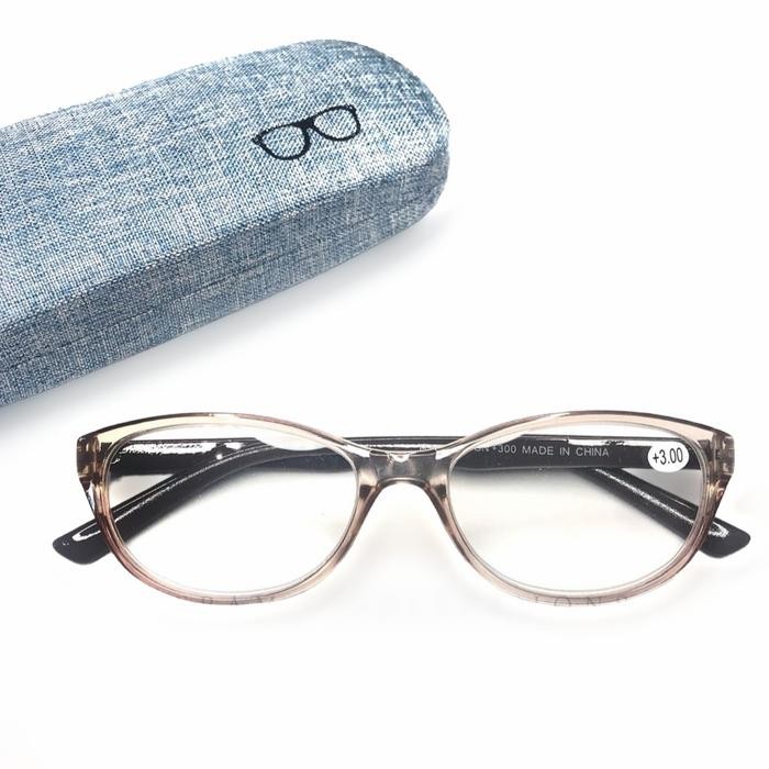 Pilihan- Kacamata Plus/ Kaca Mata Baca Super Fokus Frame Cateye Untuk Wanita