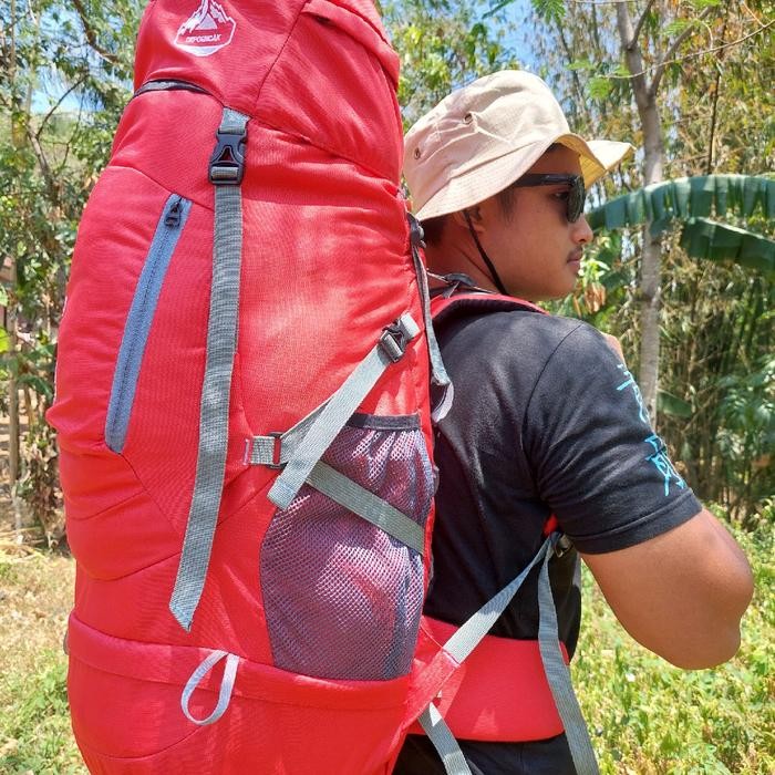 TERMURAH Tas carrier kap 45l-50l tas keril 45l tas ransel gunung 45L tas hiking tas camping Pria