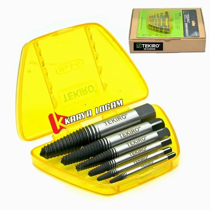 New Tekiro / Veloz Tap Balik Mata Bor Pembuka Baut Patah Rusak 6pc