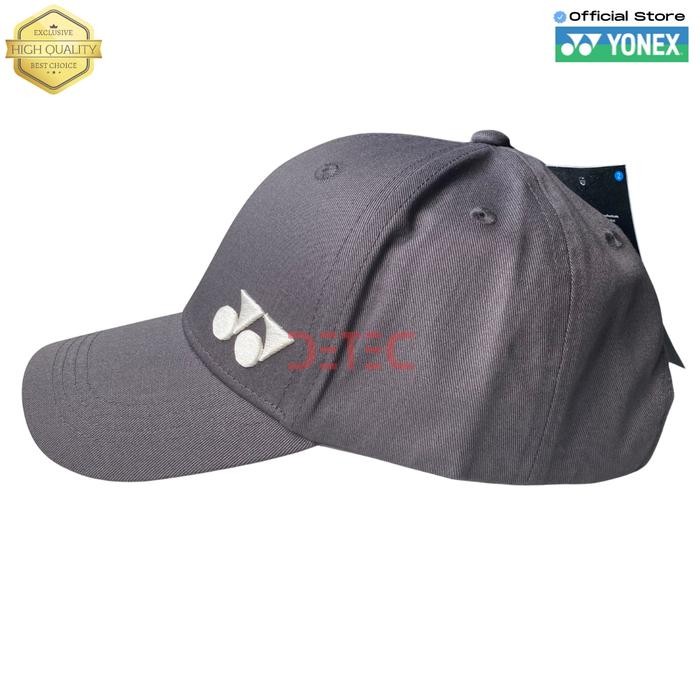 Yonex Cap 304 - Topi Tenis Bulutangkis - Grey Best Quality Asli 100% Original