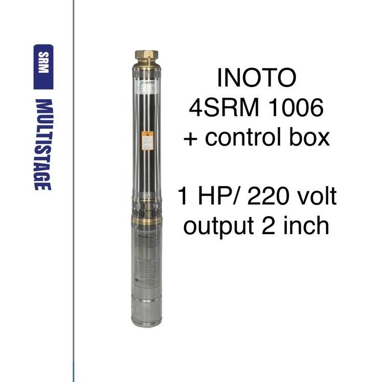 *****] INOTO 4SRM 1006 1hp kabel pendek pompa air submersible