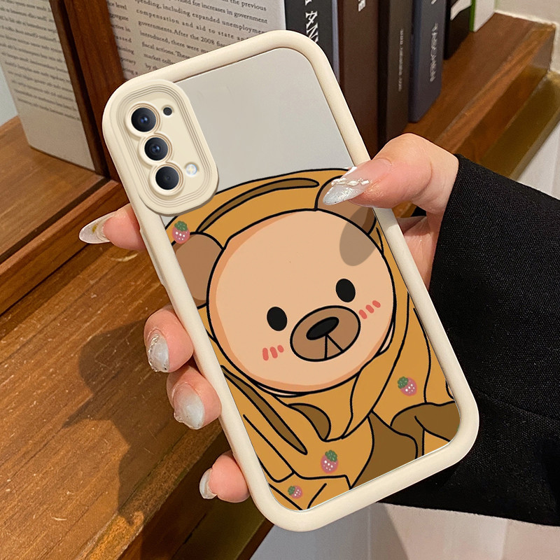 Casing Hp OPPO Reno 4 4G Reno4 Reno 4 5G Case Casing Panda kecil HP pola Kesing Kasing cermin Cesing
