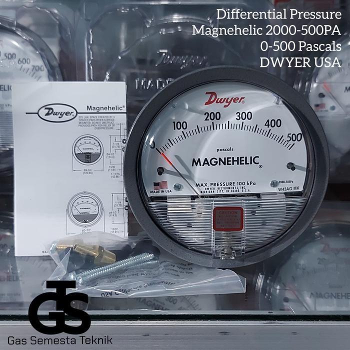 DWYER MAGNEHELIC 2000-500PA MAGNEHELIC 0 - 500 PASCALS DWYER USA