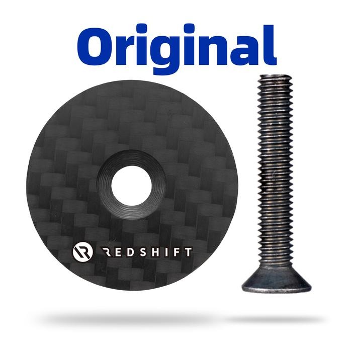 REDSHIFT CARBON STEM CAP TIRANIUM BOLT - TUTUP STEM KARBON