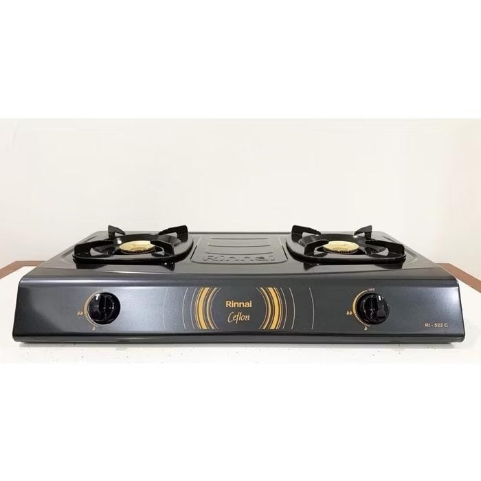 Terbaik Kompor Gas 2 Tungku Rinnai 522C 100% Ori