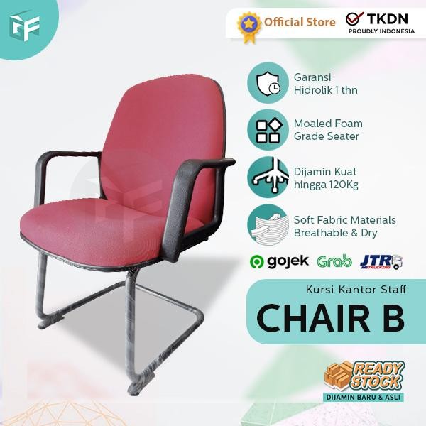 Kursi Kerja Hadap Kursi Kantor Staff Kursi Kantor Tamu Kursi Kerja Tanpa Roda Insperra Chair B