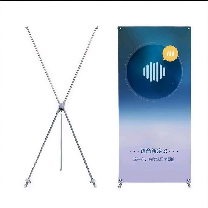 mhho- X Banner 60X160 Putih Stand Standing Banner