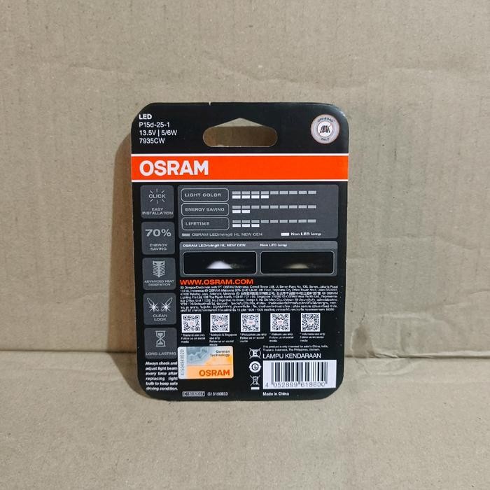 Lampu Depan Led Osram Putih Vario 125 Beat Satria Mio Bebek Bohlam Led Osram Putih
