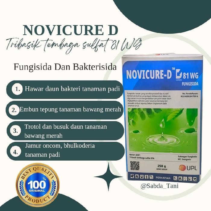 PROMO Novicure D Bakterisida dan fungisida bahan aktif tembaga sulfat 81%