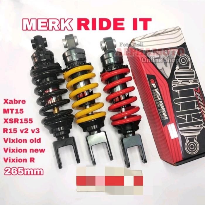 SHOCK RIDE IT MONOSHOCK VIXION OLD VIXION NEW VIXION R 265 MM Motorcycle