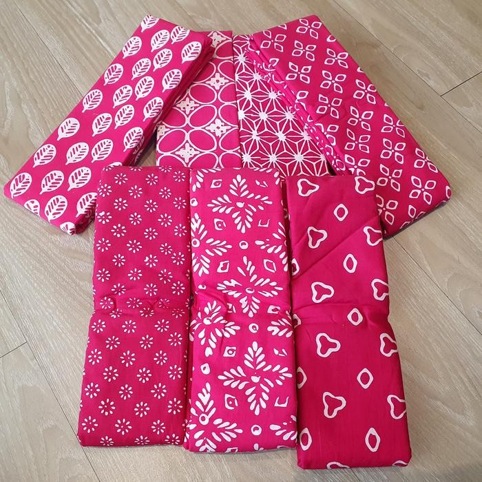 Kain Batik Garutan warna Pink Fanta