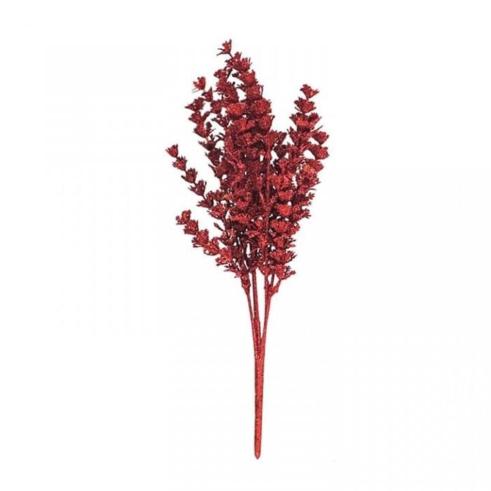 Hiasan Bunga Pohon Natal / Klasik - Bunga Gliter - Bunga Natal