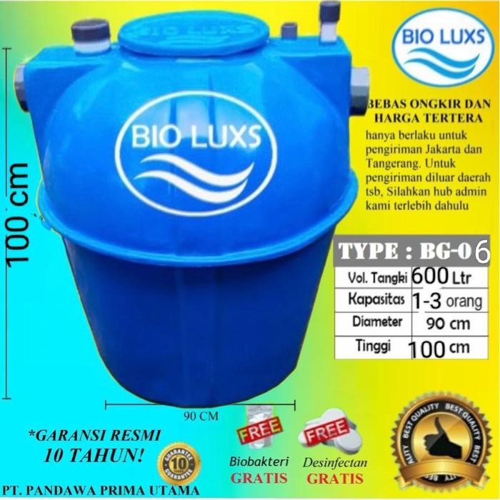 ASLI Septictank Biotech,Biofil,Bioluxs 600 liter BL READY STOCK