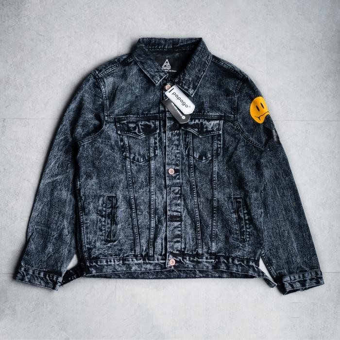 PAPAGO - JAKET JEANS - JAKET DENIM PRIA - SMILEY
