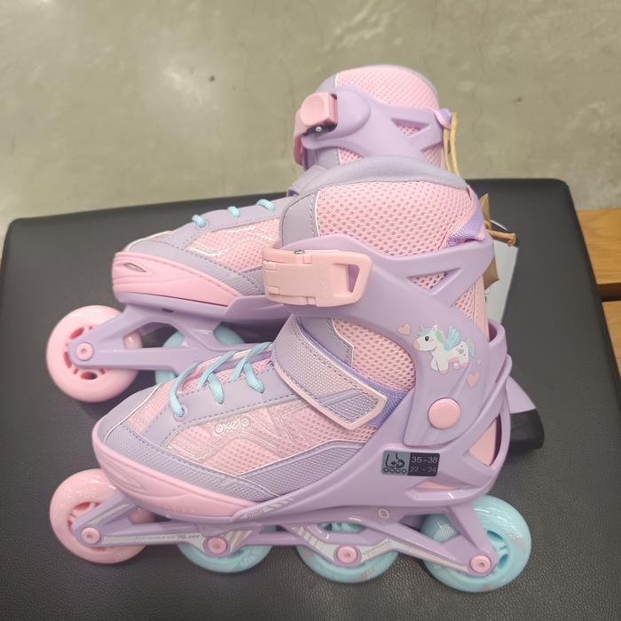 Inline Skate Fit 3 sepatu roda roller blade Fit 3 sepatu roda anak