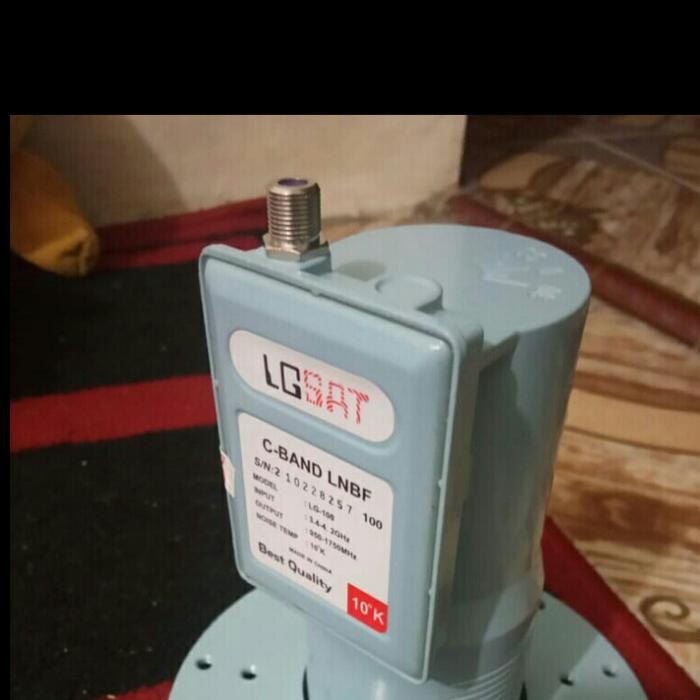 3j4e- Lnb C Band Parabola Jaring 1 Out 1 Tv Plus Bracket Sinyal Kuat