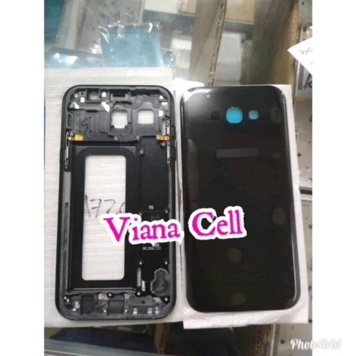 CASSING BACKDOOR FRAME LCD HOUSING FULLSET SAMSUNG A720 A7 2017 HITAM