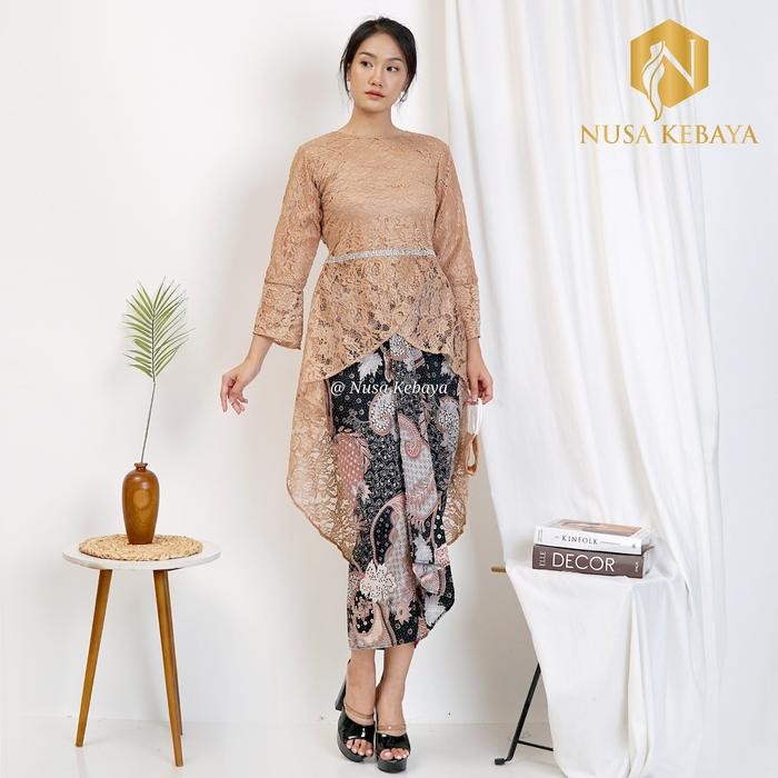 TERMURAH Nusa Kebaya Setelan Kebaya Brokat Modern Kebaya Brokat Sahrini Kebaya Modern Kebaya