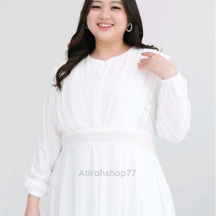 k4un- Gamis Ceruty Jumbo Ld130Cm Ld140Cm Polos