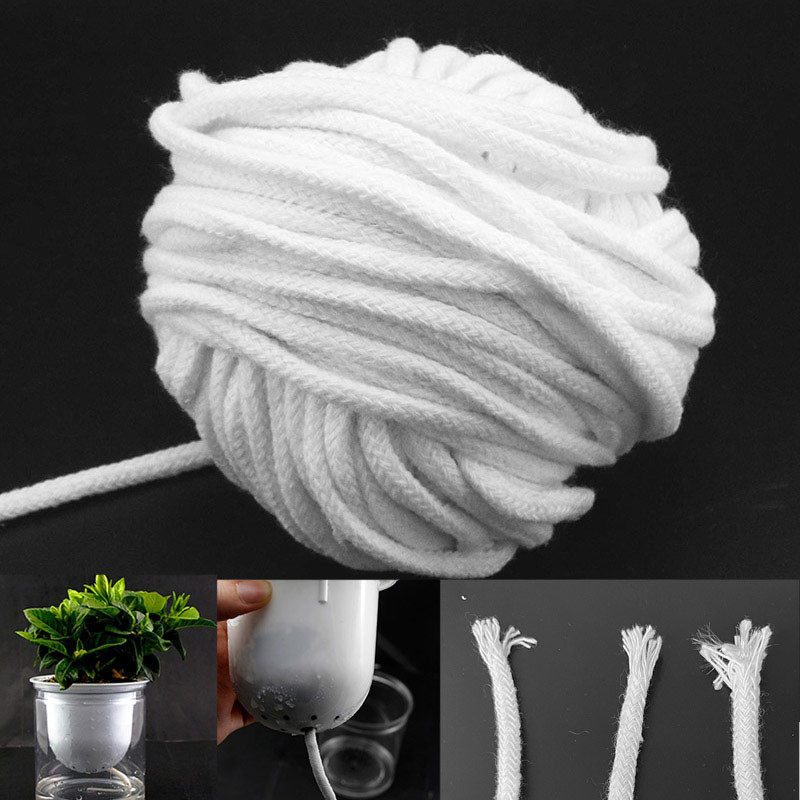 3mm 4mm 5mm Self Watering Cotton Wick rope Garden Drip Irrigation System Cord Potted Plant flower Po