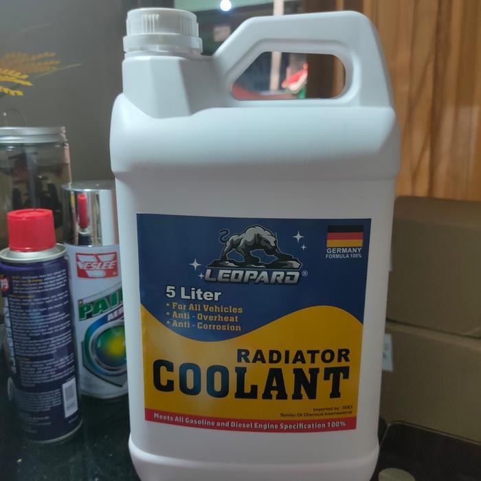 Leopard Radiator Coolant Cairan Radiator Mobil 5L Terlaris
