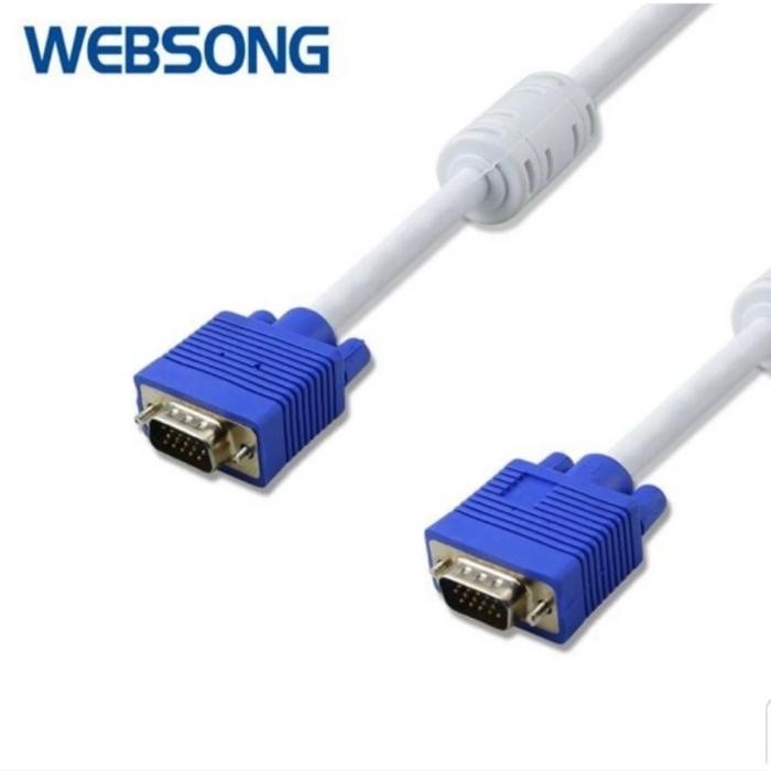 w867- Kabel Vga Video Male To Male 50Cm 1.8M 3M 5M 3+6 Full Hd 1080P Websong