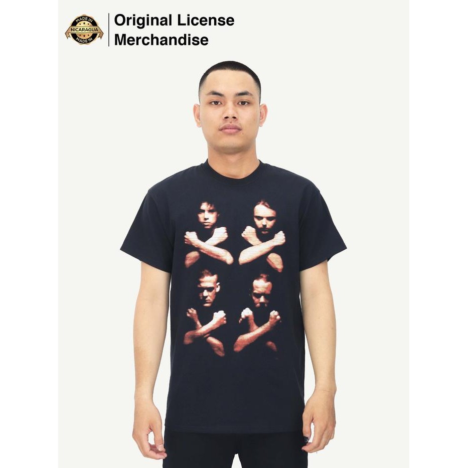 Kaos Baju Pria Musik Metal METALLICA Original Birth Death Crossed Arms new