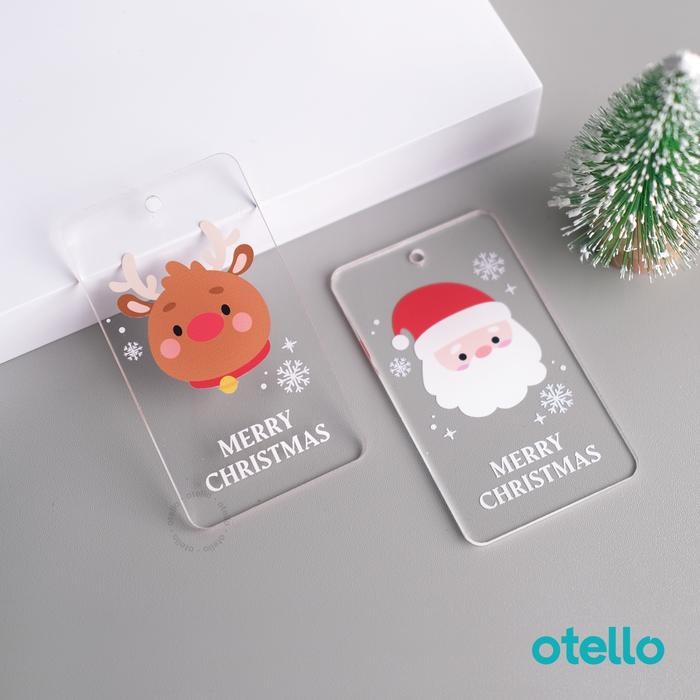 Gantungan Hampers Natal Christmas Hang Tag Natal Acrylic Hiasan Kado