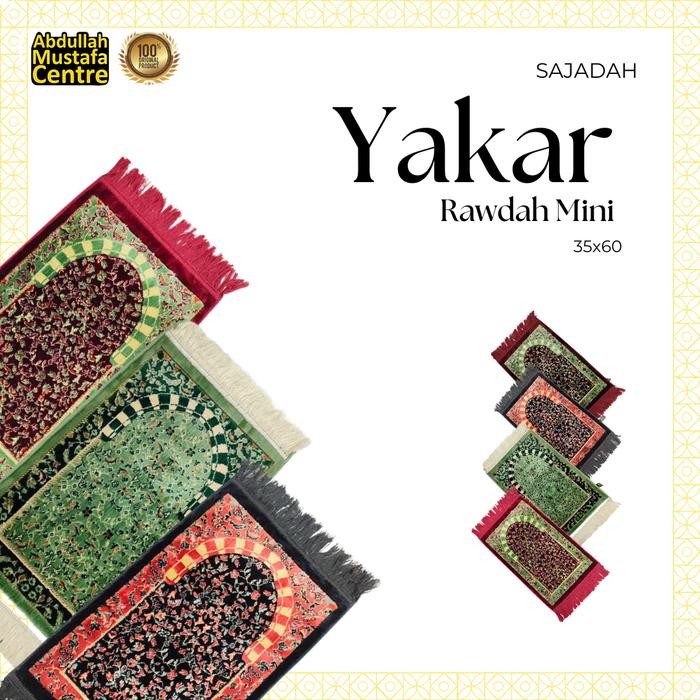 Sajadah exclusive yakar rawdah mini asli turkey / sajadah yakar ruwdah mini/sajadah rawdah Siap