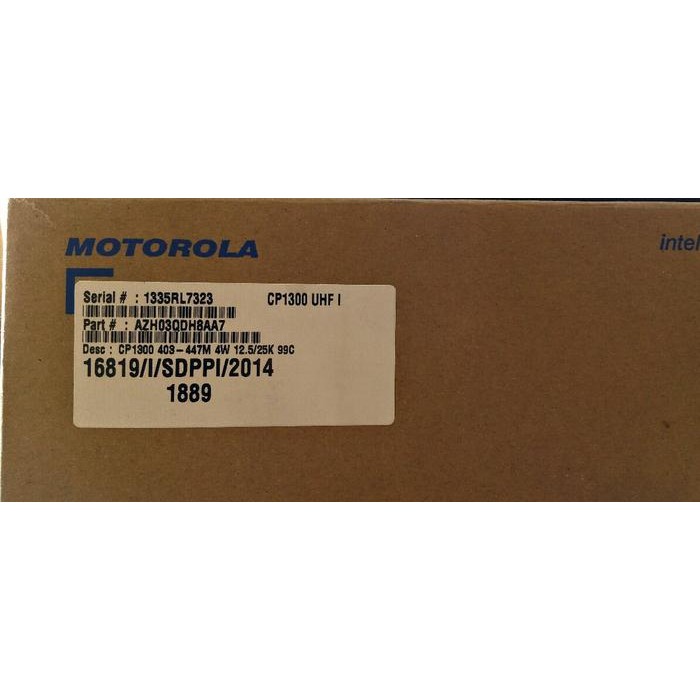 CP1300 HT MOTOROLA UHF 403-447 4W ORI NEW GARANSI 1 TAHUN