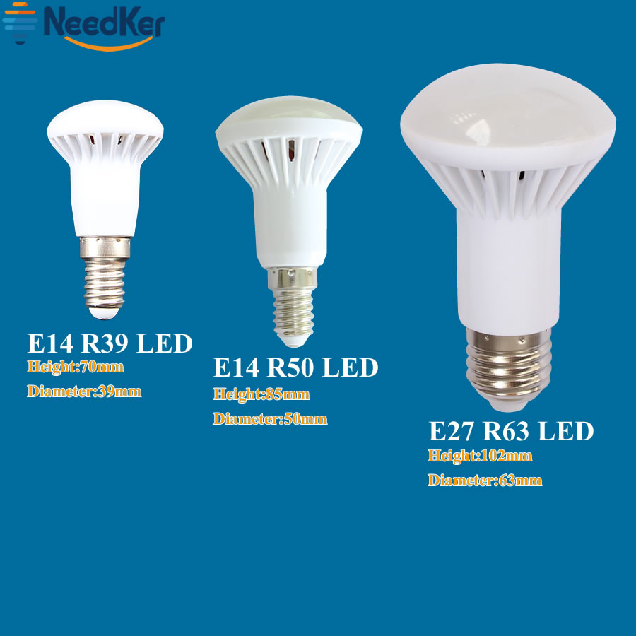 R50 LED Lamp E14 R39 3W 5W 7W R63 R80 LED Bulbs Light SMD2835 SMD5730 AC 110V 220V Warm Cold White C