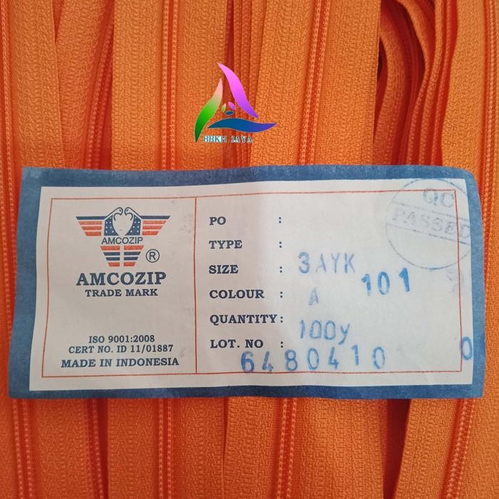 PernikKita- Daun Resleting No 3 Amco Per Roll