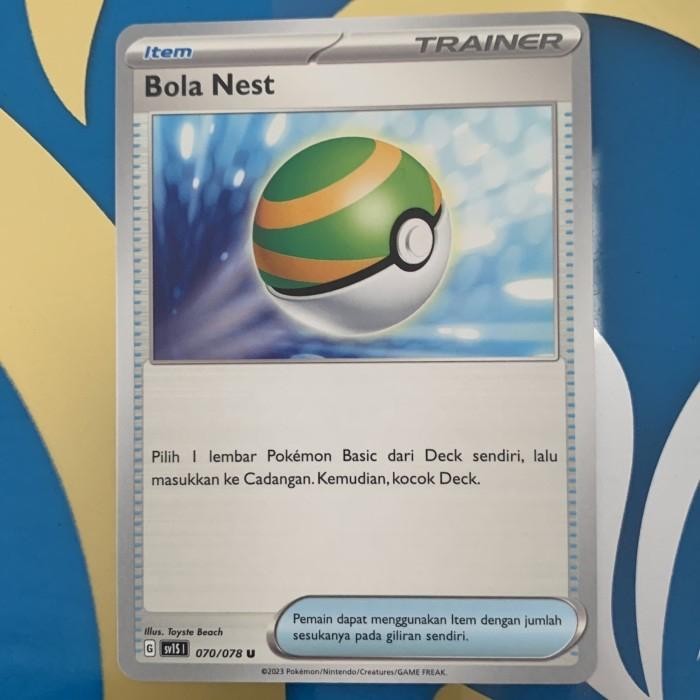 Hobi3s- Pokemon Tcg Indonesia Bola Nest Sv1S 070