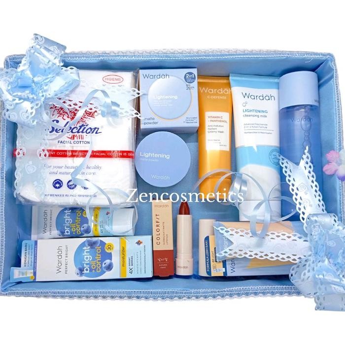 Paket Wardah Seserahan Lengkap/ Wardah Hantaran nikah /Wardah Kosmetik Seserahan/ Parsel Wardah
