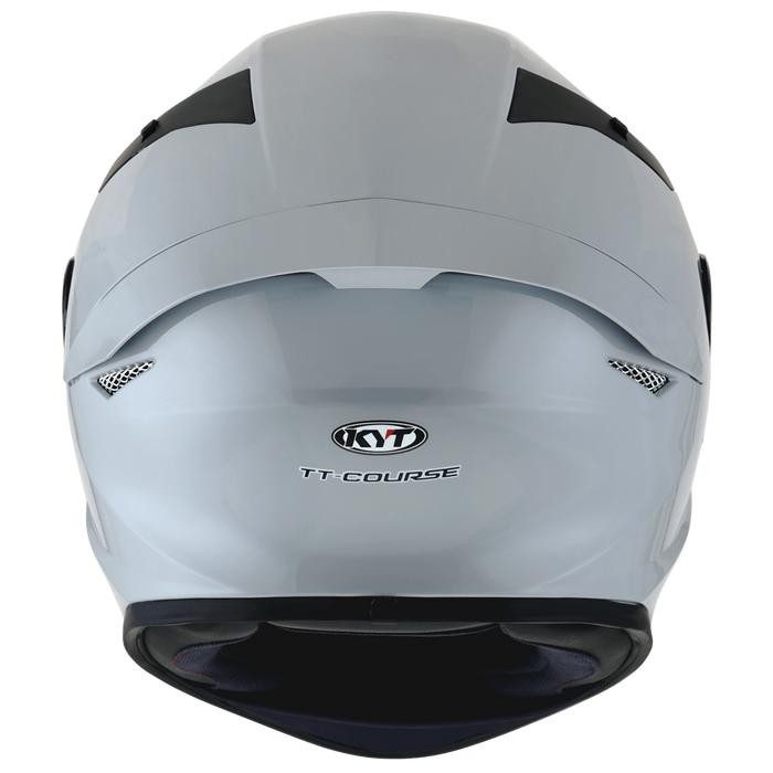 HELM KYT TT COURSE PLAIN (VISOR CLEAR) - ASPHALT GREY