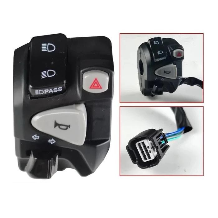 SAKLAR KIRI VARIO 125 / 150 / 160 / PCX DOMINO PLUS HAZARD UNIVERSAL MOTOR