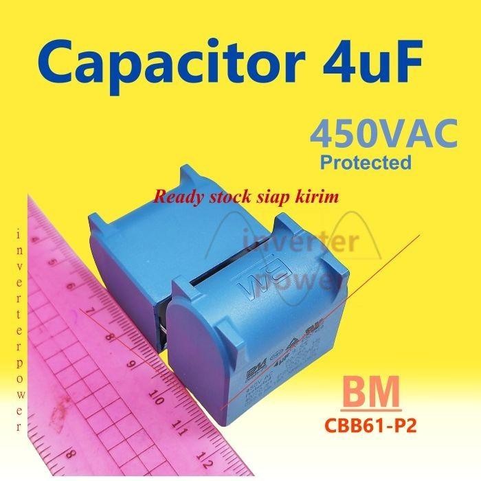 kapasitor BM MKP MKPH mkp x2 450V AC 4uF CBB61-P2
