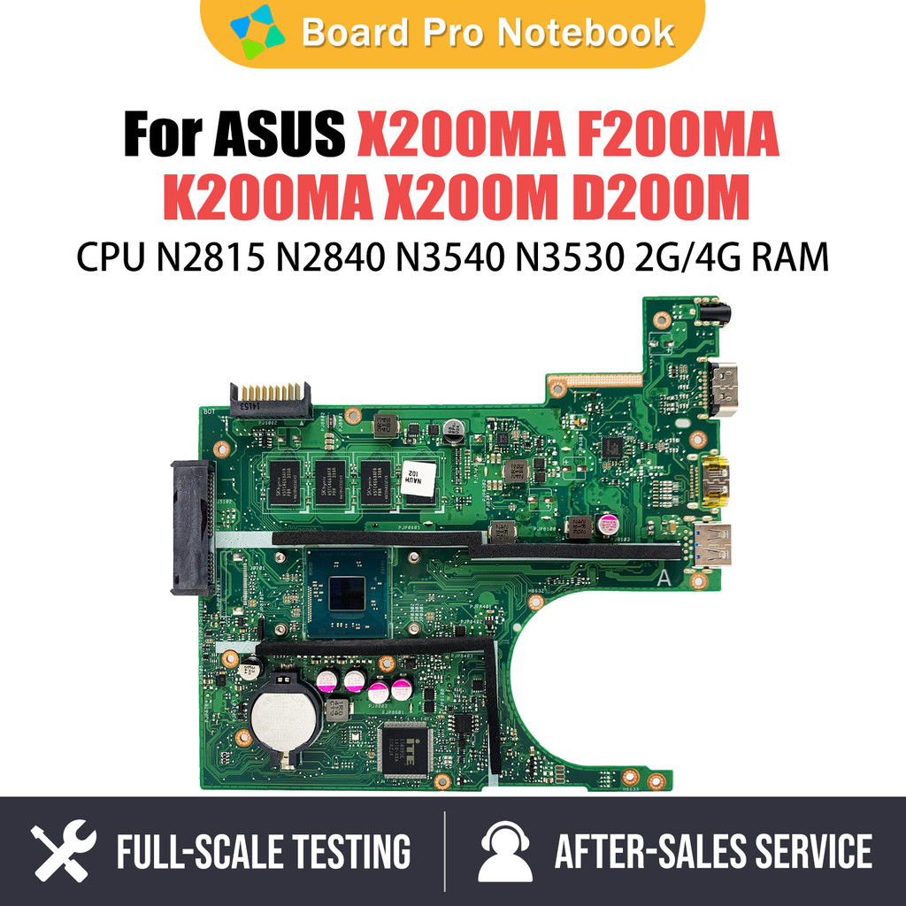 Casing Laptop Notebook Mainboard For ASUS X200MA X200M F200MA K200MA D200M Laptop Motherboard With N