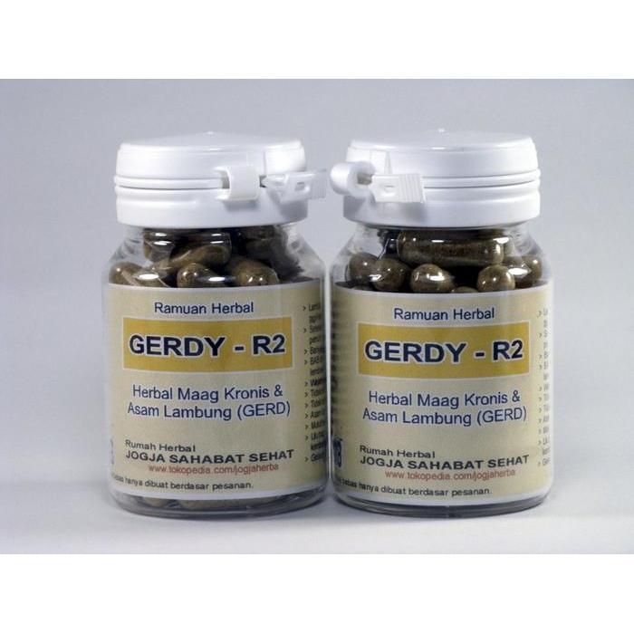 Promo Gerdy-R2 (Kapsul Herbal Obat Maag Kronis & Asam Lambung/Gerd)
