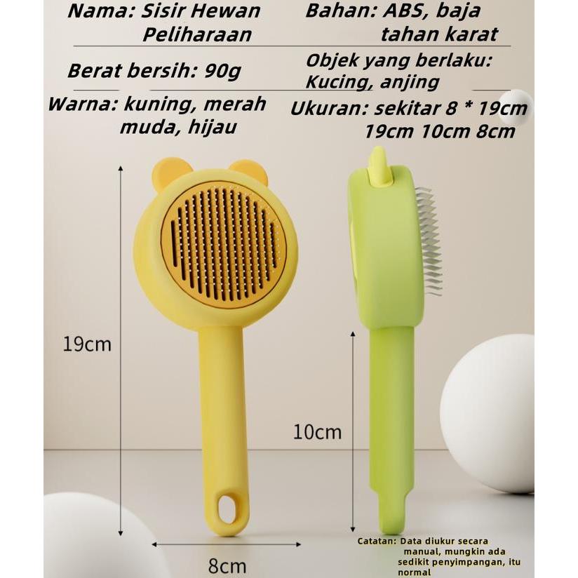 Readyy Sisir Kancing Kucing Sisir Rambut Kucing Otomatis Sisir Kucing Sisir Kancing Sisir Sisir
