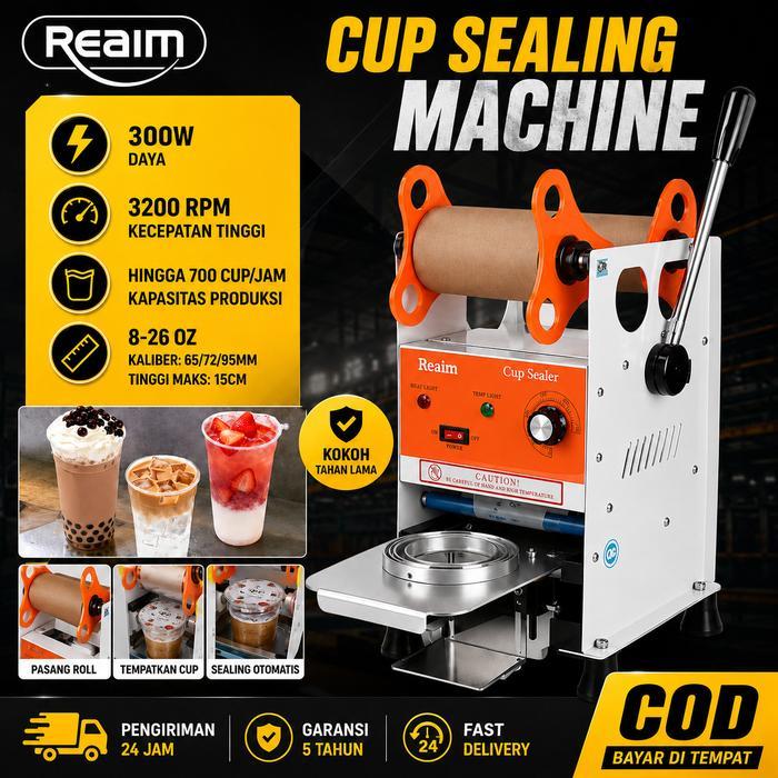 Best Seller Reaim Mesin Cup Sealer 8-26 Oz Original Mesin Press Cup Mesin Press Gelas Plastik