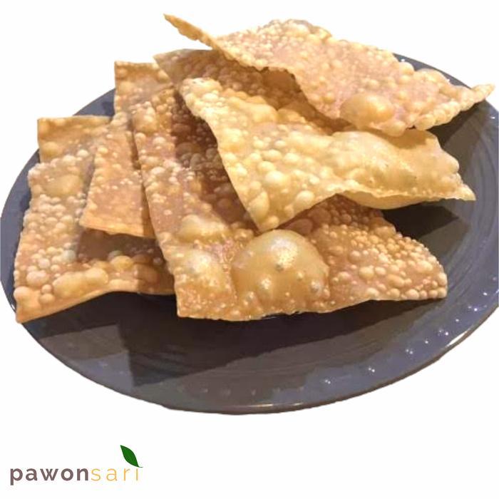 Pangsit Goreng Kiloan Matang Siap Makan/Gurih Dan Renyah Terbaruu!!