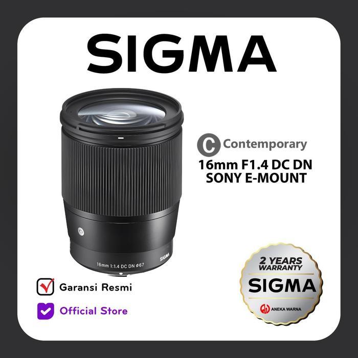 Sigma 16mm F1.4 DC DN [C] for Sony E-Mount, Canon EOS-M dan MFT