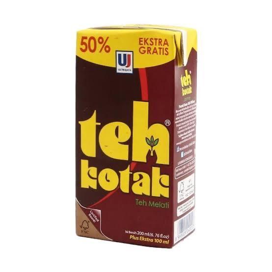 Teh Kotak Ultra 200 Ml + 100 Ml - 1 Dus