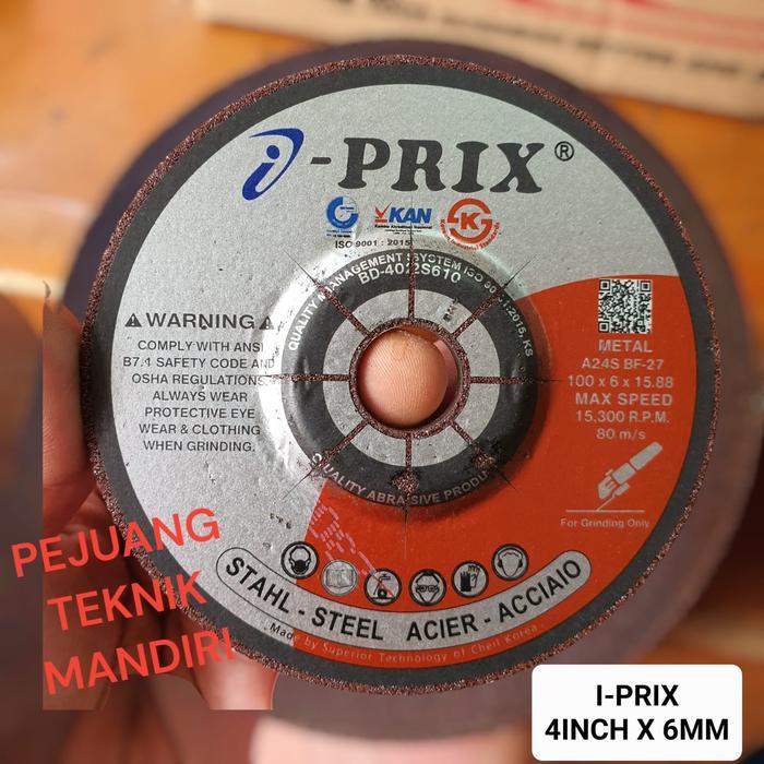 "New" BATU GERINDA POLES I-PRIX 4 INCH / BATU GURINDA POLES IPRIX 4" X 6MM