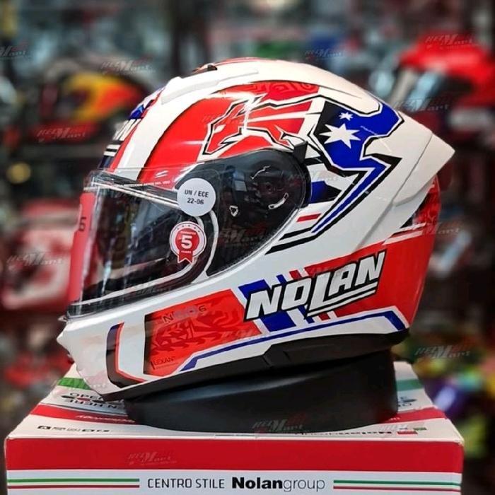 HELM NOLAN N606 CASEY STONER ORIGINAL FULLFACE DOUBLE VISOR
